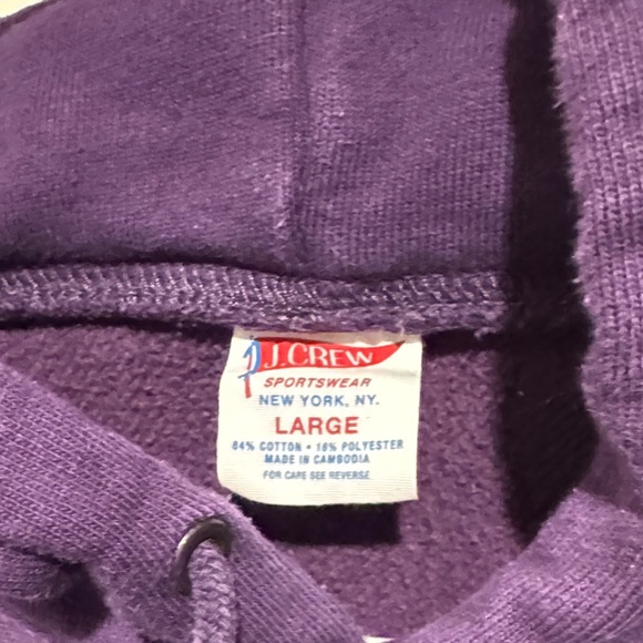 J. Crew Purple Hoodie - Picture 2 of 3